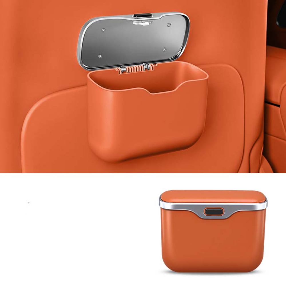 Waterproof Car Trash Can With Lid - 다기능 차량용 쓰레기통 뚜껑 버튼 방수