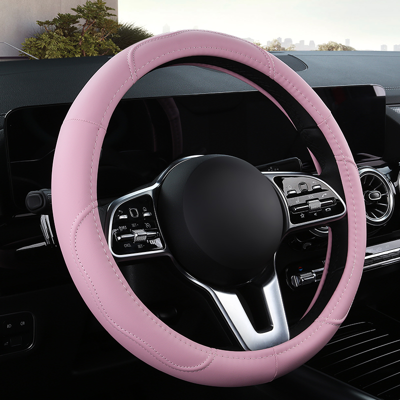 Car Steering Wheel Cover Anti Slip Breathable - 자동차 미끄럼 방지 가죽 스티어링 휠