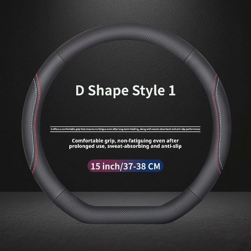나파 가죽 범용 스티어링 휠 커버, 37~38cm, 사 - Car Steering Wheel Cover Anti Slip Breathable 리뷰 및 가격